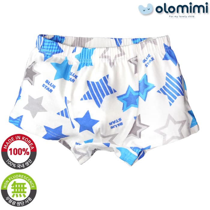 _OLOMIMI_ KOREA 21SS Kids Underwear_Drawers_BLUE STAR